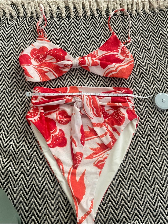 Mara Hoffman Other - Mara Hoffman Coral Floral Bikini Set in White and Coral